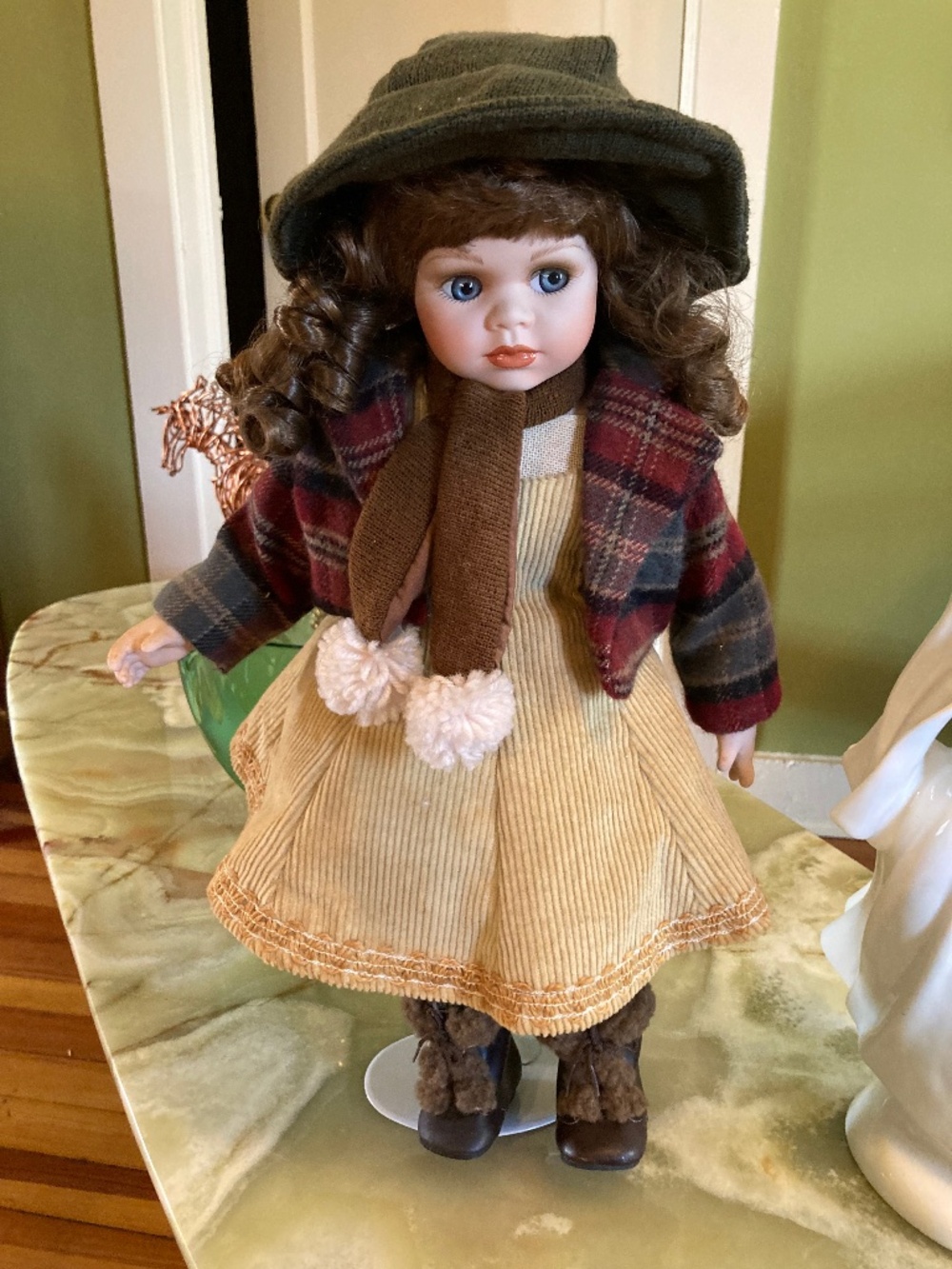 Gorgeous 19” porcelain doll
